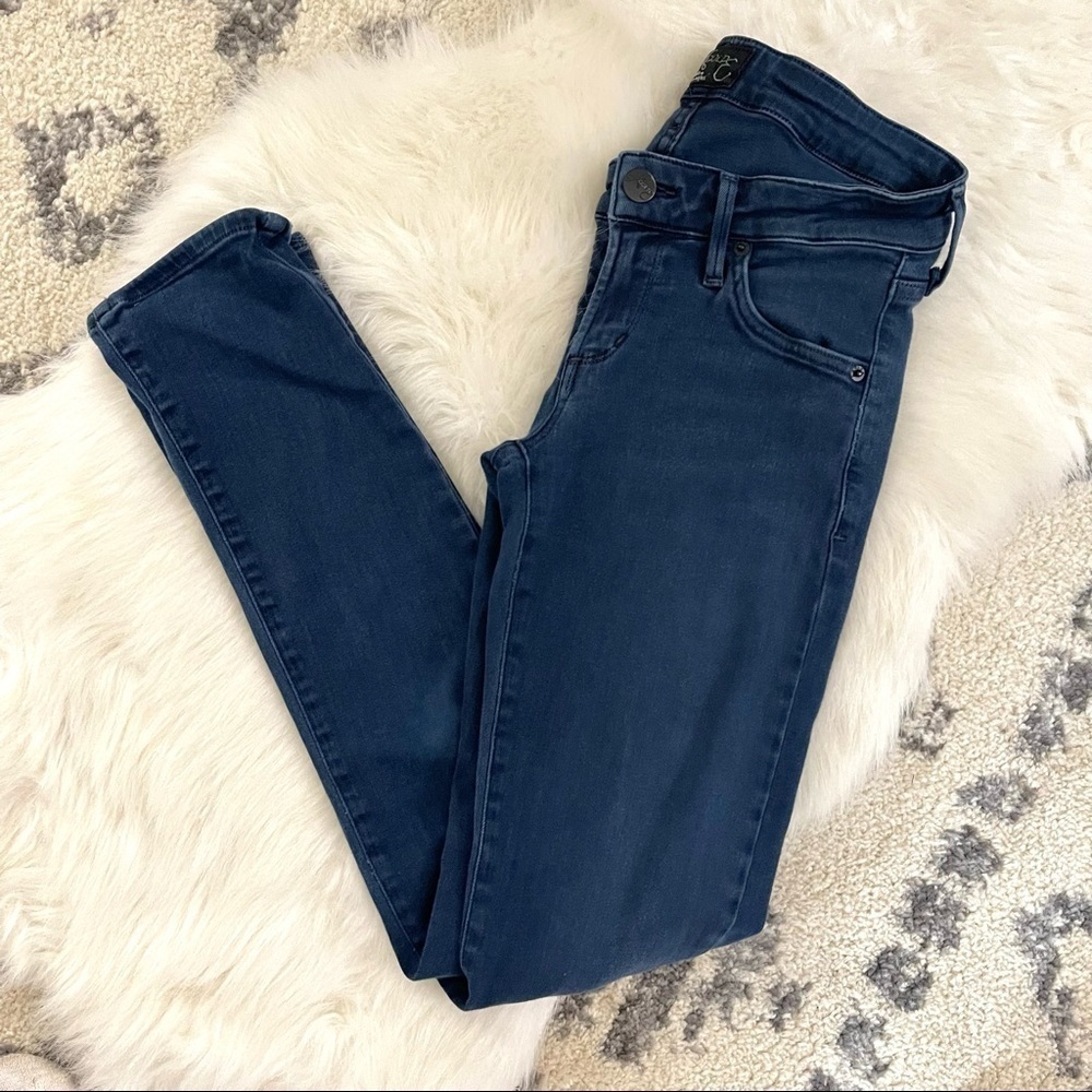 AGOLDE indigo blue Chloe skinny leg jeans size 26